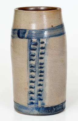 Cobalt-Decorated New York State Stoneware Mug, third quarter 19th century
