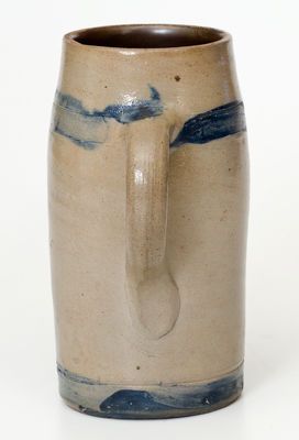 Cobalt-Decorated New York State Stoneware Mug, third quarter 19th century