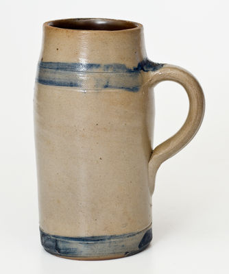 Cobalt-Decorated New York State Stoneware Mug, third quarter 19th century