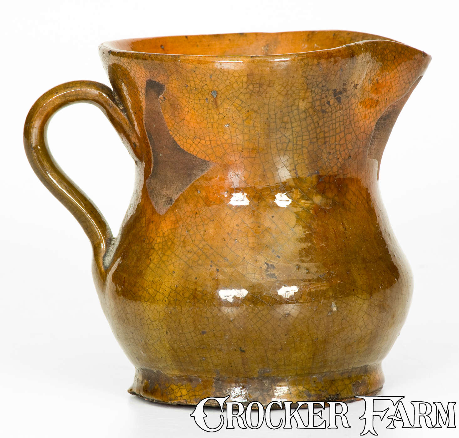 Small Glazed Redware Pitcher, American, 19th century -- Lot 150 ...