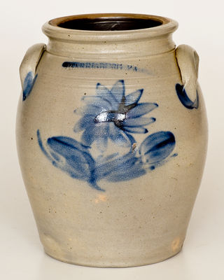 One-Gallon HARRISBURG, PA (William Moyer) Stoneware Jar, 1858-61