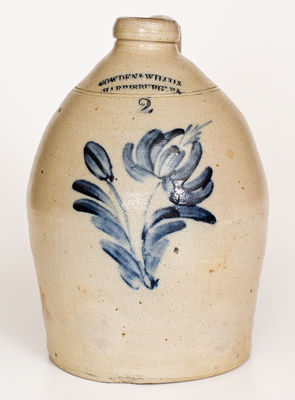 Two-Gallon COWDEN & WILCOX / HARRISBURG, PA Stoneware Jug