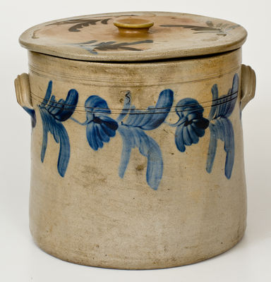 Three-Gallon Remmey / Philadelphia Lidded Stoneware Crock