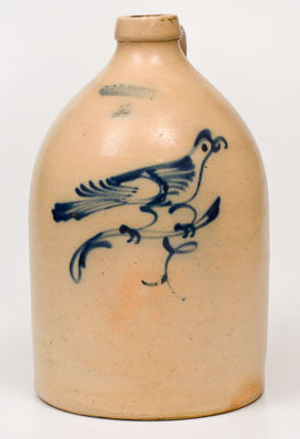 Two-Gallon J. & E. NORTON. / BENNINGTON VT Stoneware Bird Jug