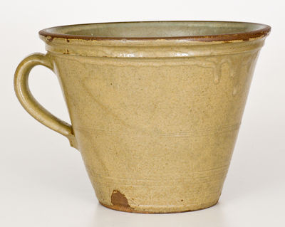 Alkaline-Glazed Stoneware Clabber Bowl, attrib. Thomas Chandler, Edgefield District, SC, circa 1850