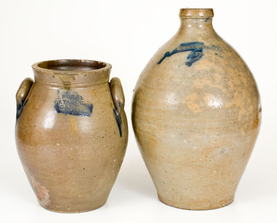 Two Pieces of Ohio Stoneware: MOORE & COLVIN and S. PURDY
