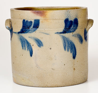 Two-Gallon R.C.R. / PHILA. (Richard C. Remmey / Philadelphia) Cobalt-Decorated Stoneware Crock