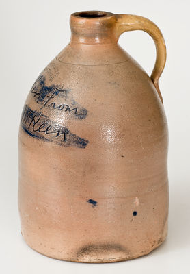 Extremely Rare WM. ROOKER /EASTON Stoneware Jug Inscribed 
