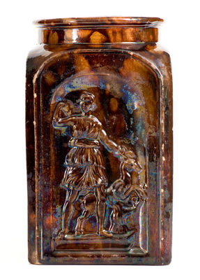 Extremely Rare Miller Family / Juniata Pottery (Newport, Pennsylvania) Redware Canning Jar