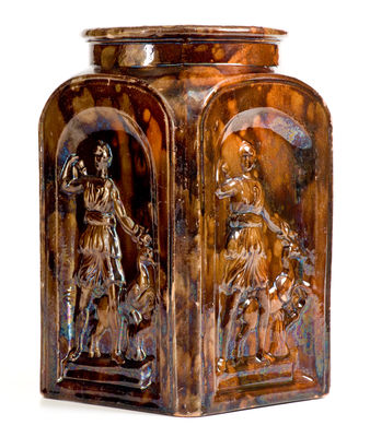 Extremely Rare Miller Family / Juniata Pottery (Newport, Pennsylvania) Redware Canning Jar