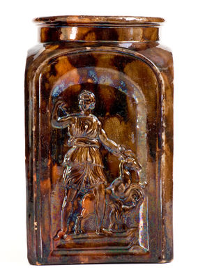 Extremely Rare Miller Family / Juniata Pottery (Newport, Pennsylvania) Redware Canning Jar