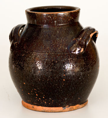 Rare Redware Presentation Jar: 