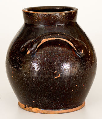 Rare Redware Presentation Jar: 