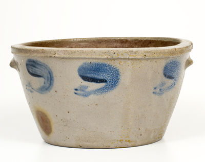 S. BELL & SON / STRASBURG, VA Stoneware Bowl w/ Cobalt Decoration