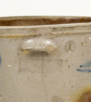 S. BELL & SON / STRASBURG, VA Stoneware Bowl w/ Cobalt Decoration