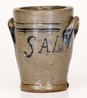 Rare Miniature Northeastern U.S. Stoneware Jar: 