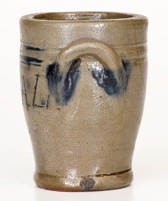 Rare Miniature Northeastern U.S. Stoneware Jar: 