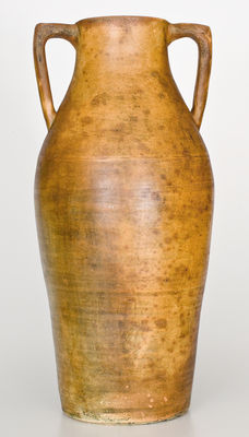 Rare Stoneware Vase w/ Elaborate Native American Decoration for the 1893 Columbian Exposition