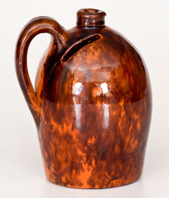 Scarce attrib. John Bell (Waynesboro, PA) Redware Jug Bank