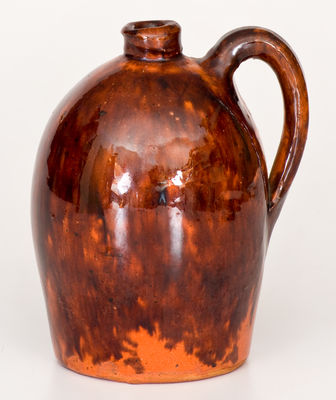 Scarce attrib. John Bell (Waynesboro, PA) Redware Jug Bank