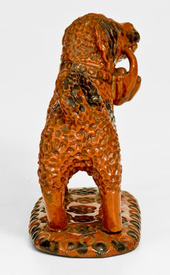 Pennsylvania Redware Dog Figure, possibly Philadelphia, circa 1850-80