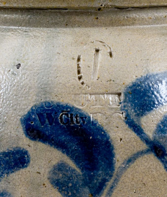 Rare and Fine R. BUTT, Washington, D.C. Stoneware Jar, c1835