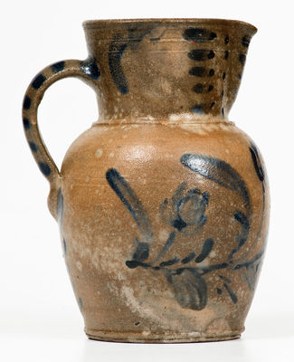 Rare and Fine Quart-Sized Stoneware Pitcher, probably Shenandoah Valley