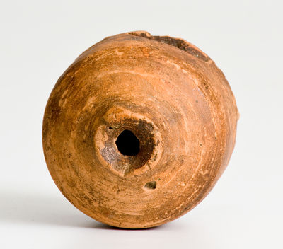 Very Rare Redware Whistle Incised 