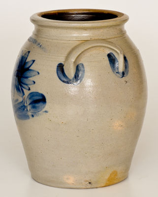 One-Gallon HARRISBURG, PA (William Moyer) Stoneware Jar, 1858-61