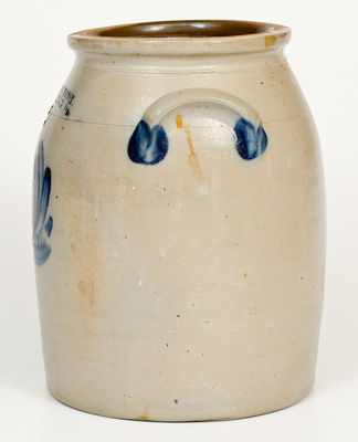 Two-Gallon COWDEN & WILCOX. / HARRISBURG, PA Stoneware Jar