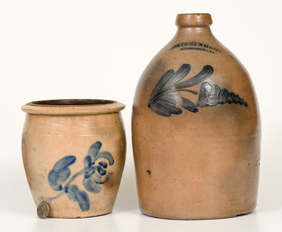 Two Pieces of Central Pennsylvania Stoneware