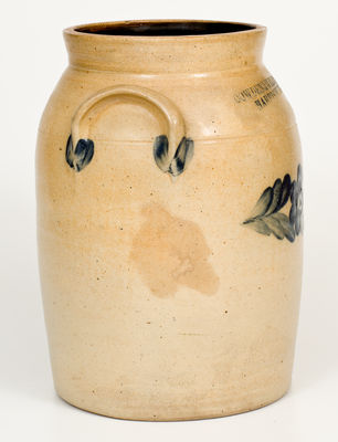 Two-Gallon COWDEN & WILCOX / HARRISBURG, Pennsylvania Stoneware Jar