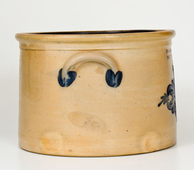 Scarce Four-Gallon COWDEN & WILCOX / HARRISBURG, PA Stoneware Cake Crock