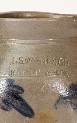 One-Gallon J. SWANK & CO. / JOHNSTOWN, PA Stoneware Jar