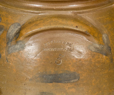 Three-Gallon J. SWANK & CO. / JOHNSTOWN, PA Stoneware Jar