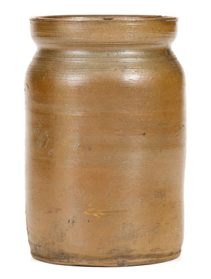 Rare HENRY GLAZIER / HUNTINGDON, PA Small-Sized Stoneware Jar