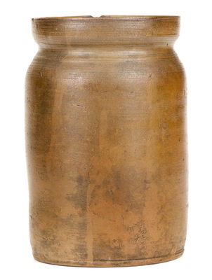 Rare HENRY GLAZIER / HUNTINGDON, PA Small-Sized Stoneware Jar