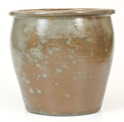 Rare A.L. HISSONG / HUNTINGDON, PA Two-Gallon Stoneware Jar