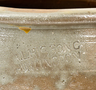 Rare A.L. HISSONG / HUNTINGDON, PA Two-Gallon Stoneware Jar