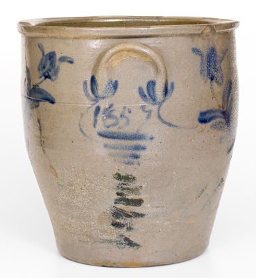 Very Rare J. SWANK & CO. / JOHNSTOWN, PA Stoneware Jar w/ 1857 Date