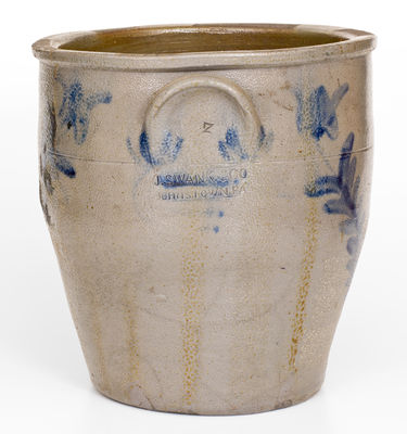 Very Rare J. SWANK & CO. / JOHNSTOWN, PA Stoneware Jar w/ 1857 Date