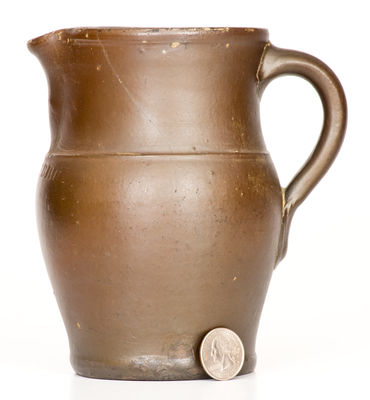 Scarce THOMAS & BRO (Huntingdon, PA) Small-Sized Stoneware Pitcher