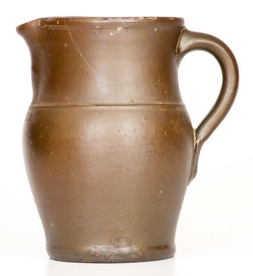 Scarce THOMAS & BRO (Huntingdon, PA) Small-Sized Stoneware Pitcher