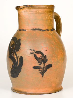 RareTwo-Gallon Huntingdon County, Pennsylania Stoneware Pitcher (possibly Petersburg)
