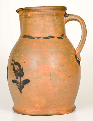 RareTwo-Gallon Huntingdon County, Pennsylania Stoneware Pitcher (possibly Petersburg)
