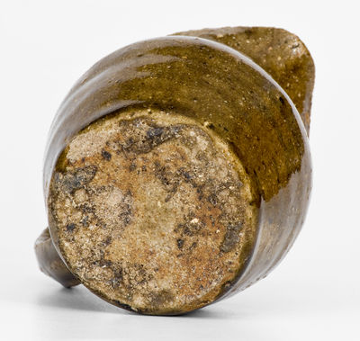 Rare Miniature Alkaline-Glazed Pitcher Impressed DMD (David M. Donkel, Buncombe County, NC)