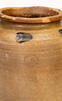 One-Gallon Richmond, Virginia Cobalt-Decorated Stoneware Jar, circa 1820