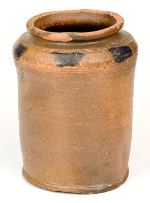 One-Gallon Richmond, Virginia Cobalt-Decorated Stoneware Jar, circa 1820