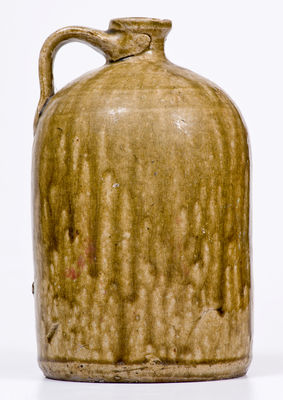 Rare Small-Sized Stoneware Jug attrib. Shimuel Timmerman, Lanier County, Georgia