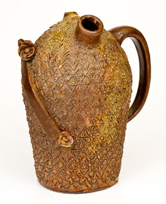 Attrib. Evans Potter (Dexter, Missouri) Rustic Ware Stoneware Harvest Jug